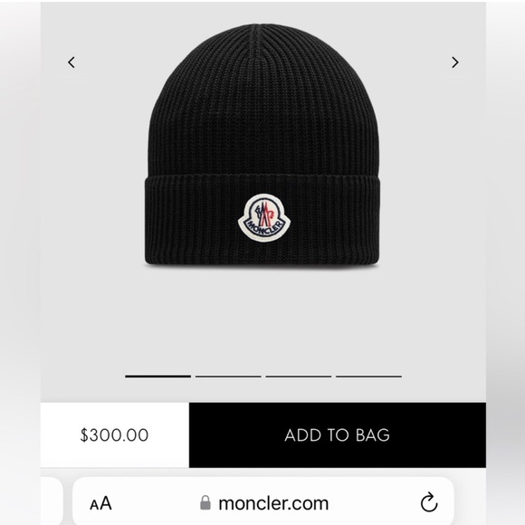 Moncler black beanie - Picture 2 of 4